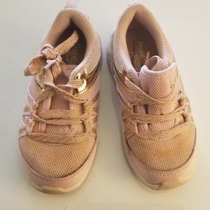 Oshkosh B'gosh Pink & Gold mesh Girls Sneaker size 8